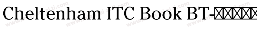 Cheltenham ITC Book BT字体转换